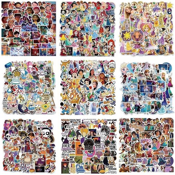 Lot of 100 Random Vinyl Disney Stickers - Picture 4 of 4